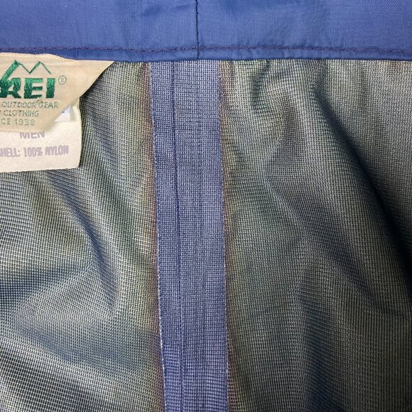 Vintage REI Gore-Tex Pants Men's Medium Tall Blue Waterproof Windbreaker Hiking - Picture 8 of 16